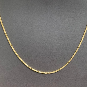 1pc 23.5'' Ready to Use 24K Gold  Wheat Necklace Chain, Layer Fox Tail Chain Dainty Necklace, For Pendant Charm Necklace Making, 168
