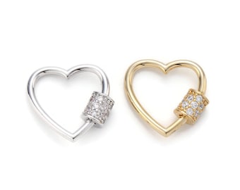 E302 10 Heart Gold Plated and Black Enamel Tiny and Colorful