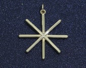 Mini Star Charm Gold Stick Star Charm Celestial Jewelry Star Key Charm Dainty Small Charm