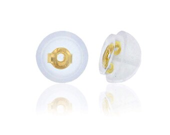 Gold Earrings With Safety Backs 2025