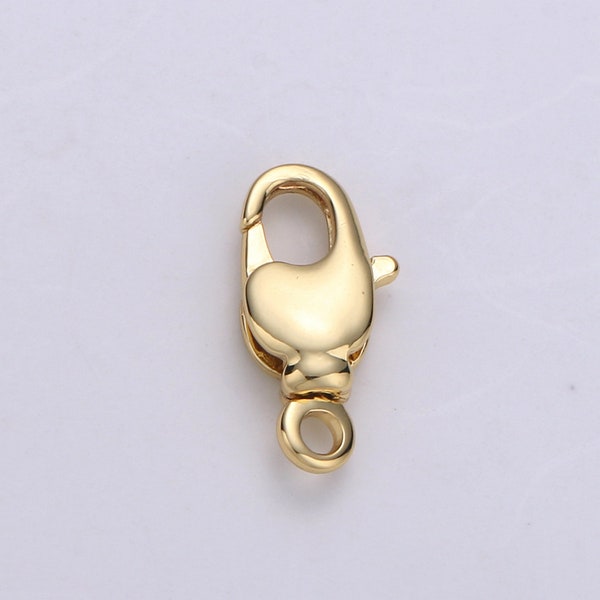 1pc Wholesale Lobster Clasp Gold , Lobster Claw with Jump Ring for Jewelry Necklace Bracelet Anklet Making, Size 14mmx7mm, sup-923,K-923