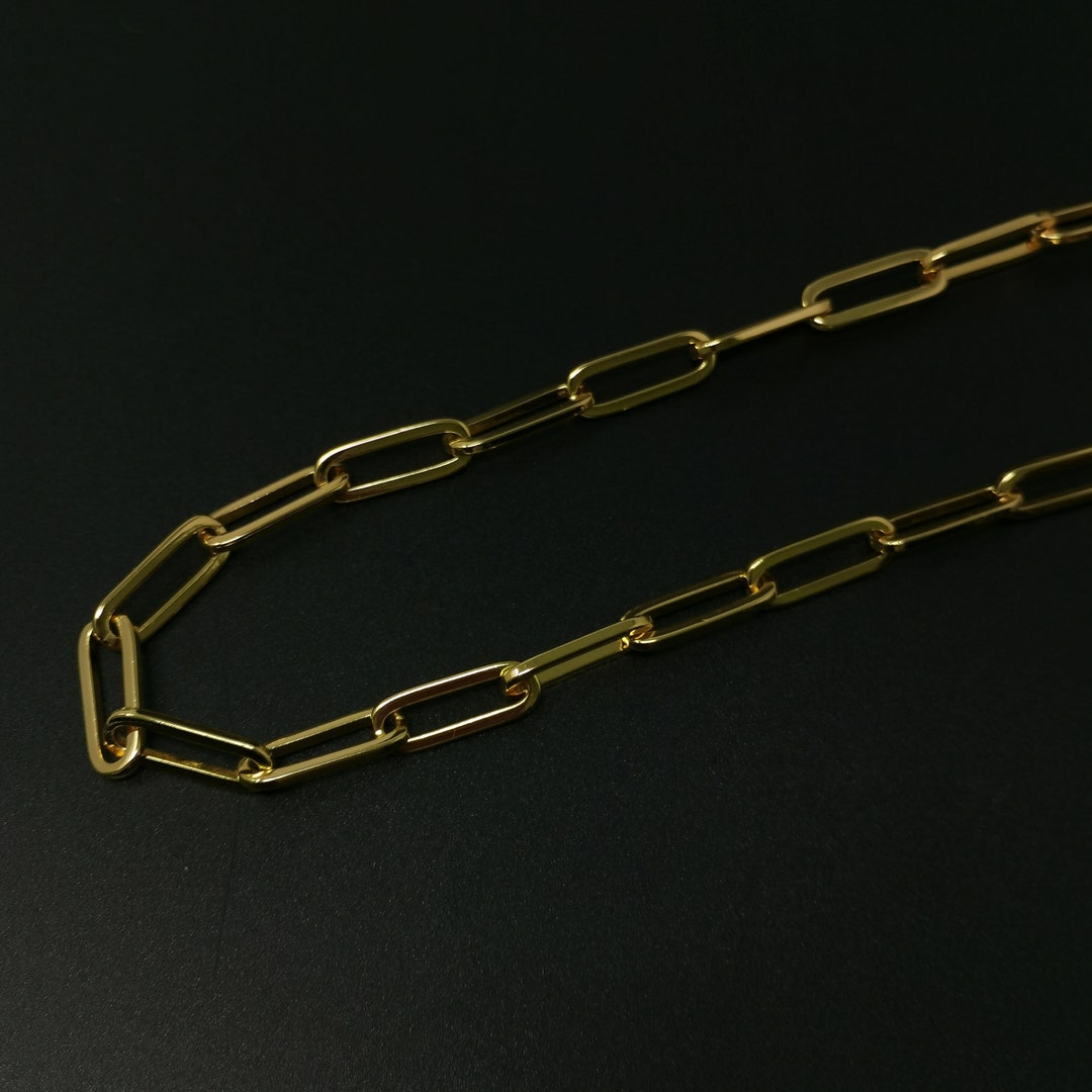 Chunky Paper Clip Chain by Yard, Large Box Chain, Wholesale Bulk Roll ...