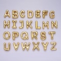 Gold Alphabet Charm Personalized Balloon Initial Letter Charm Necklace Bubble Font Style Trend Fashion Jewelry Necklace For Women DIY Supply