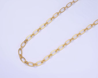 14K Gold Filled 4mm Medium Cable Link Unfinished Chain by Yard for Jewelry Making Supply | Roll-1510