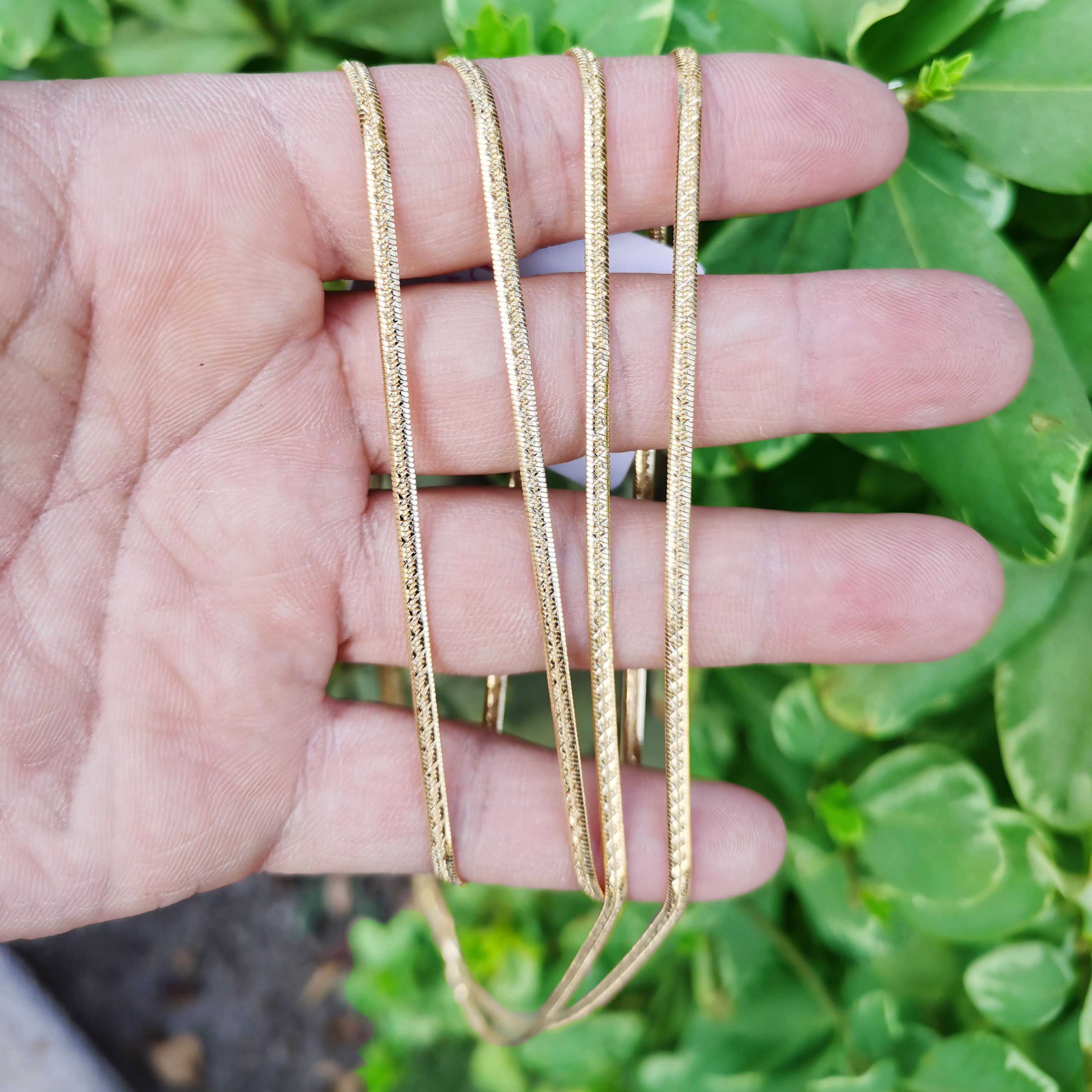 24k sale herringbone necklace