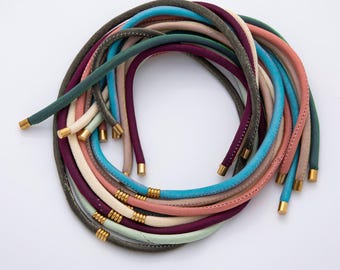 Dainty Soft Silk feel Paracord Knot Tied Necklace for Cord Necklace Supply | WA-1628 ~ WA-1652