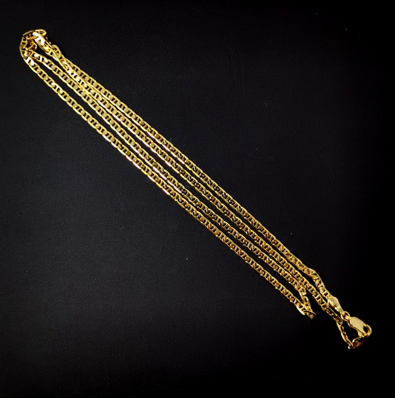 For Pendant Charm Necklace Making,399 1pc 23.5/'/' Ready to Use 24K Gold Filled Anchor Necklace Chain Layering Anchor Chain Dainty Necklace