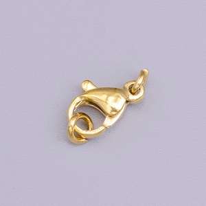 1 piece 16K Gold Filled 13.8mm Lobster Clasps Jewelry Closure Supply End Clasp for Bracelet Necklace Anklet Component | Z406