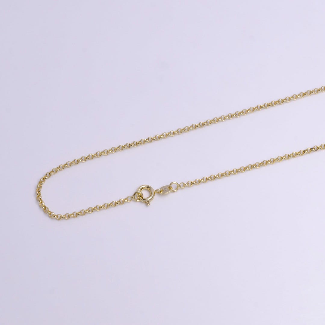 2mm Round Rolo 20 Inch, 17.5 Inch Layering Chain Necklace | Wa-1902 Wa ...
