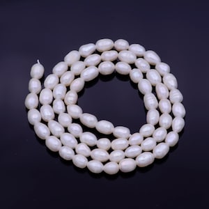 Aaa natural fresh water pearl beads white 4.2mm nugget potato shape pearl for jewelry making supply wholesale pearl