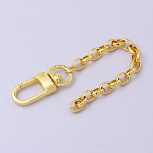 Bold 24k Gold Filled Rolo chain 5 inch for Bag Charm Supply DIY Supply for Purse Charm Jewelry Making WA-2749