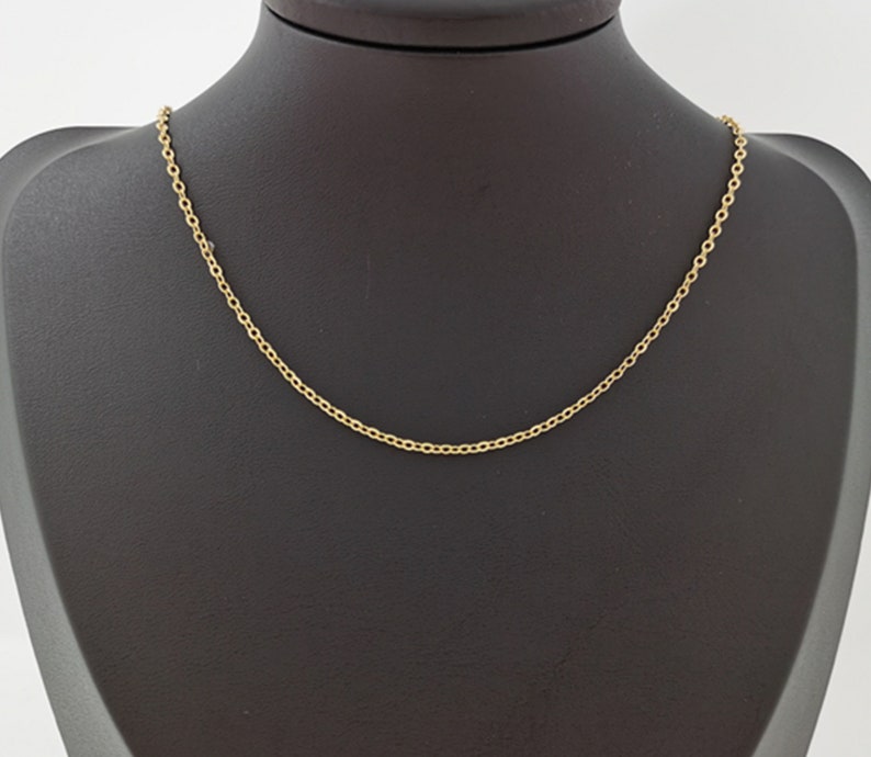 24K Gold Rolo Cable Chain by Yard Rolo Cable Chain Wholesale Etsy