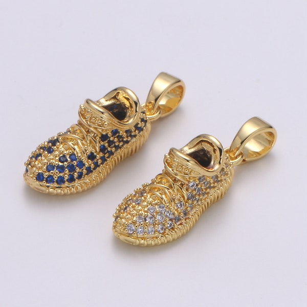 Dainty Gold Filled Sneakers Pendants H-248 - H-249