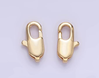 24k gold filled lobster clasps closure for bracelet necklace jewelry supply in gold z870