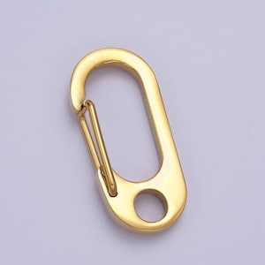 Oval Gold Push Keychain Clasps, Spring Clasp Stainless Steel Purse ...