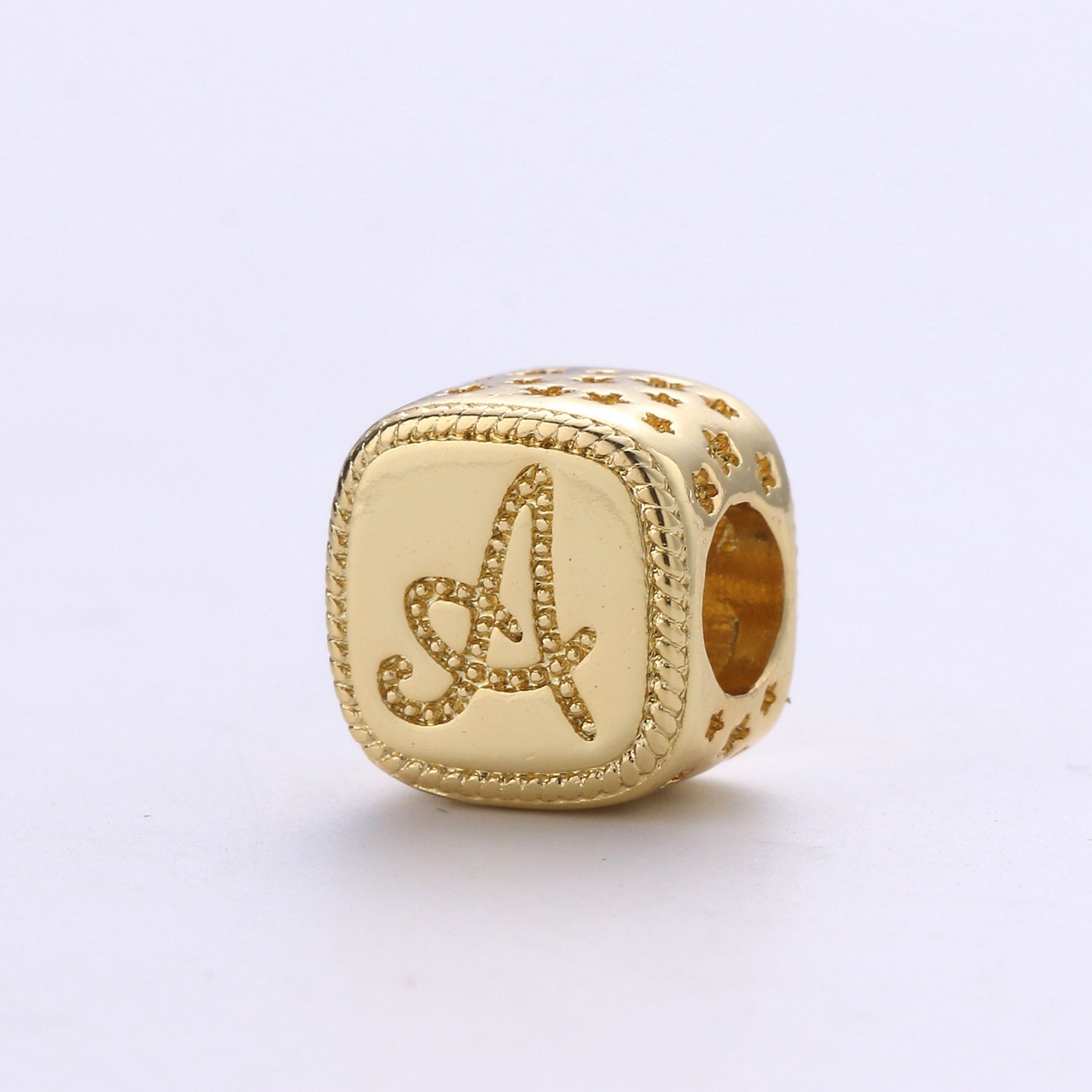 Tiny Dainty Letter Beads Alphabet Letters 14k Gold Letter Beads – Bead Boat