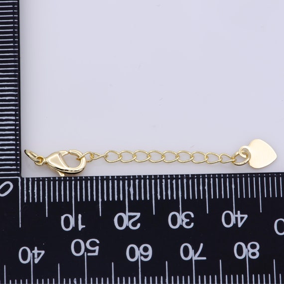 Gold Filled Chain Extender Heart Lobster Clasps Closure Set Supply