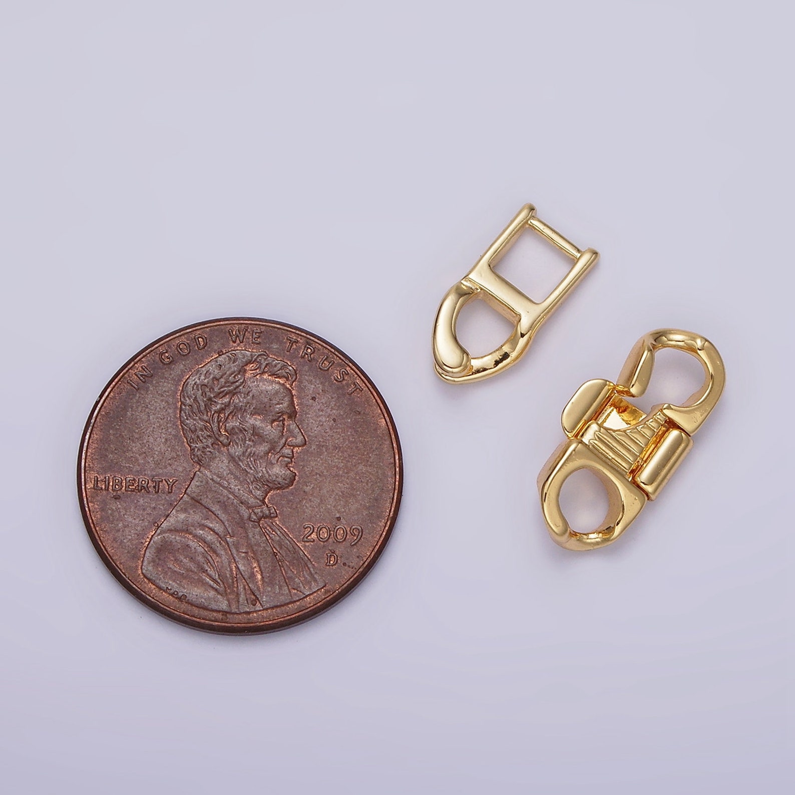 14K Gold Filled Snap Lock Minimalist Jewelry Closure Findings Supply ...