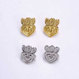 2 Pieces Gold / Silver Silicone Earring Backs for Heavy Earrings Lifting Earrings Backs Support Hypoallergenic Comfy Earring Back z910