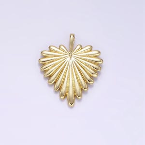 Gold Herz Charme 24k Gold gefüllt Herz Anhänger strahlende Liebe Charme für Armband Halskette diy Schmuck machen Lieferung aa1338