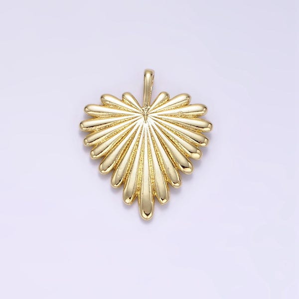 Gold Herz Charme 24k Gold gefüllt Herz Anhänger strahlende Liebe Charme für Armband Halskette diy Schmuck machen Lieferung aa1338