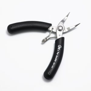Bent Nose Pliers Jewelry Making Tools Black Ergonomic Grip Handles SP-031