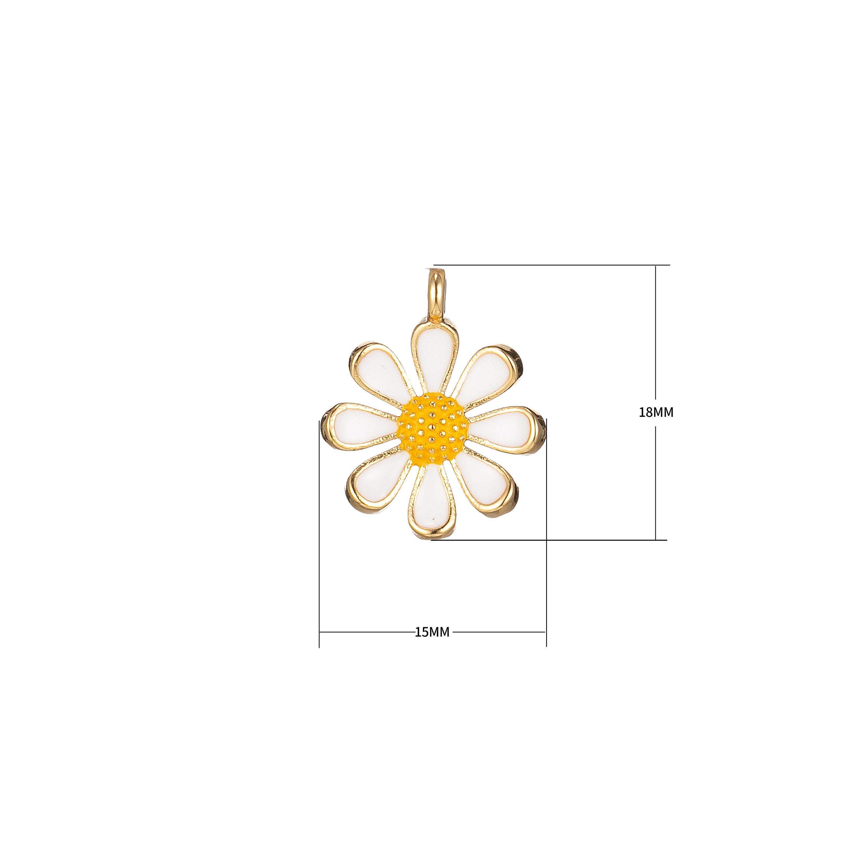 daisy♡14kgf Amazon.com: Fantex 14K Smile Sunflower Phiz Spin up Pendant Iced