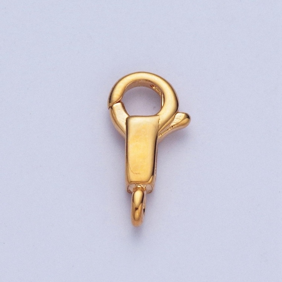 1pc 24k and 14k gold lobster clasp, round head long rectanglular body lobster clasp for jewelry making | l-870, l-871, l-918