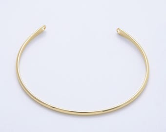 Bracciale a mezza fascia minimalista in oro 18 carati - Componenti per bracciale rigido WA-4459