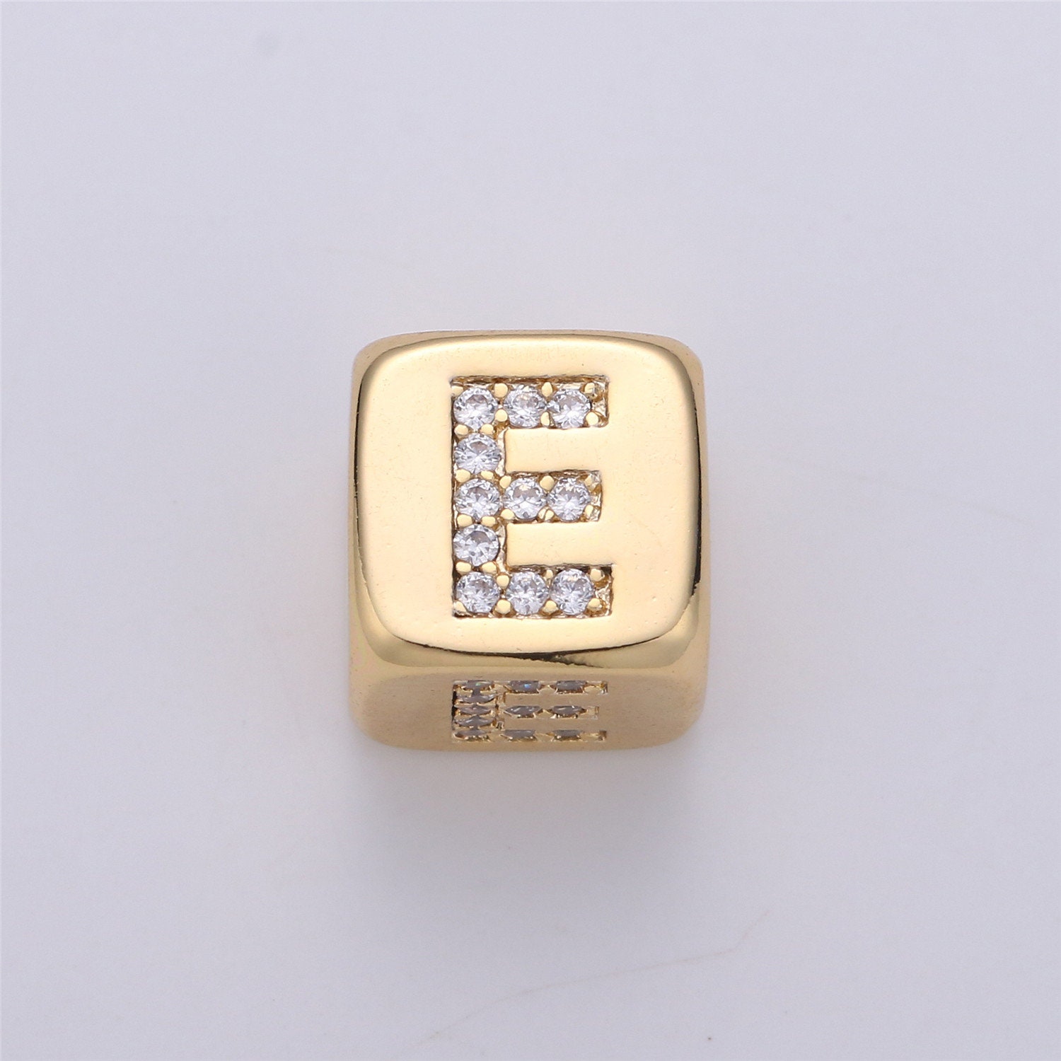 9x9mm Gold Initial Letter Beads Alphabet Beads Initial Etsy Canada