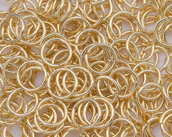 0.6mm x  5mm Jump Ring Basic Supplies Gold Split Jump Ring 22 gauge Jump Ring Wholesale