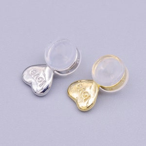 8 Pieces Earring Backs for Droopy Ears Large Earring Backs for