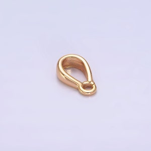 18K Gold Filled Bail Round Loop for Pendant Jewelry Kit Supplies For DIY Jewelry Making | Z487