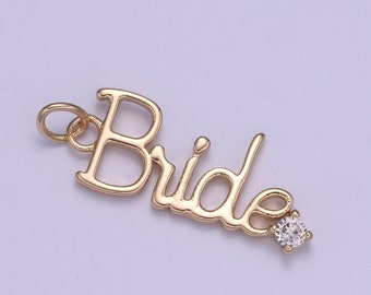 Bride Word Necklace - Etsy