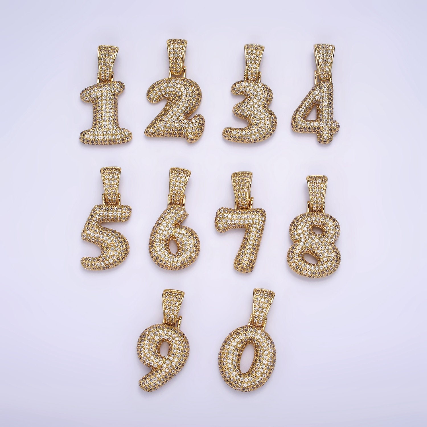 6x7mm 24k Shiny Gold Numbers, Number Charms, Number Beads, Birthday Charms,  Initial Charms, Gold Plated Beads, Gold Plated Charms, MBGHRF17
