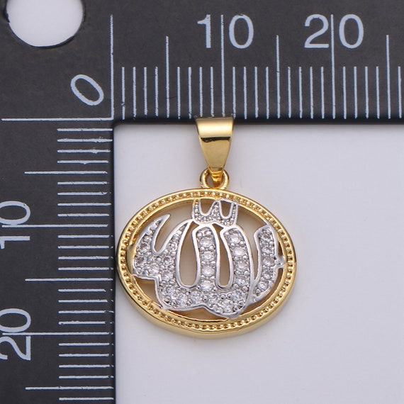 24k Gold Jewelry Allah Pendant 