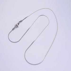 Dainty unique rope chain necklace for women stainless steel necklace 18 inch long wa-2104