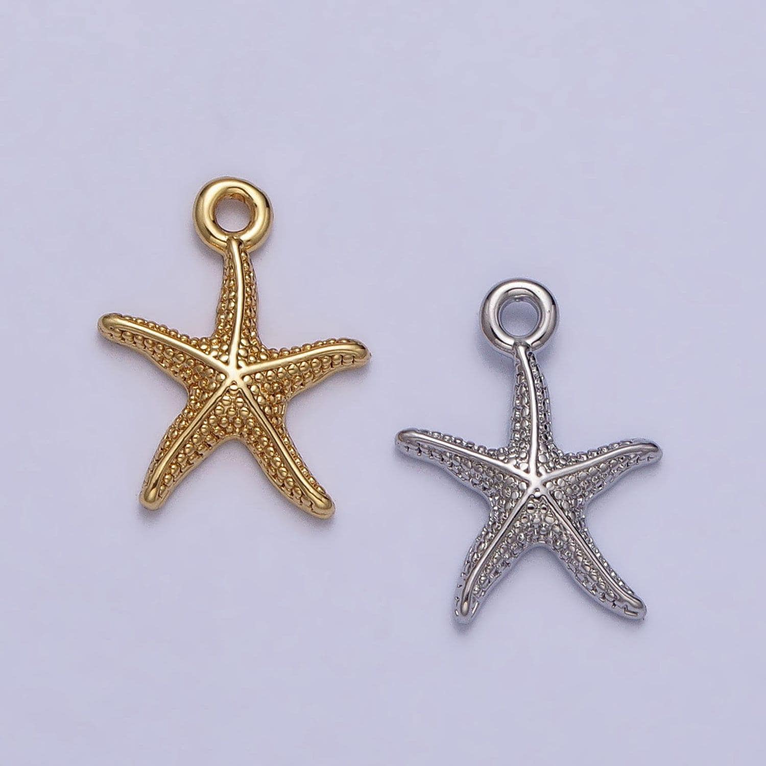 Tiny mini gold starfish charm pendant, small star fish pendant 14k gold filled under the sea necklace earring bracelet jewelry making ac337