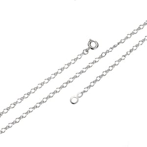 1pc 16&quot; white gold figure 8 rolo chain,2.5 mm figure 8 chain with spring clasp, fancy chain necklace, great quality, jewelry supplies,wa 488