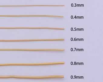 Gold Plated Non Tarnish Beading Wire for Craft Supply Copper Wire Tarnish Resistant Jewelry Making 18, 20, 21, 22, 24, 26, 28 gauge 5 meter