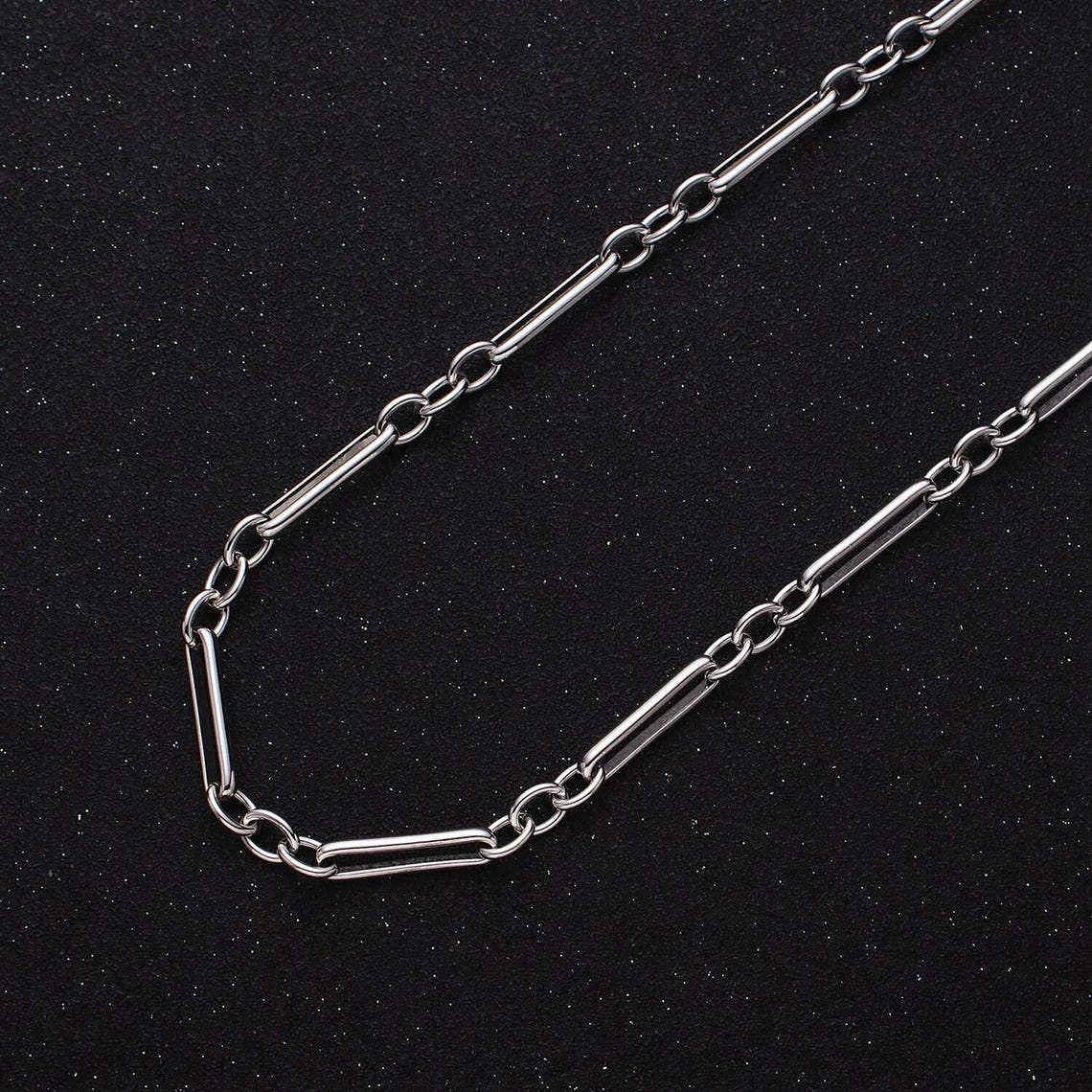 16k Gold Filled Figure Eight Figaro Chain, Silver Figure Eight Chain ...
