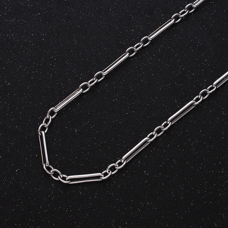 Figure Eight Key Chain 16k Gold Filled Figure Eight Figaro Chain, Silver Figure Eight Chain ...