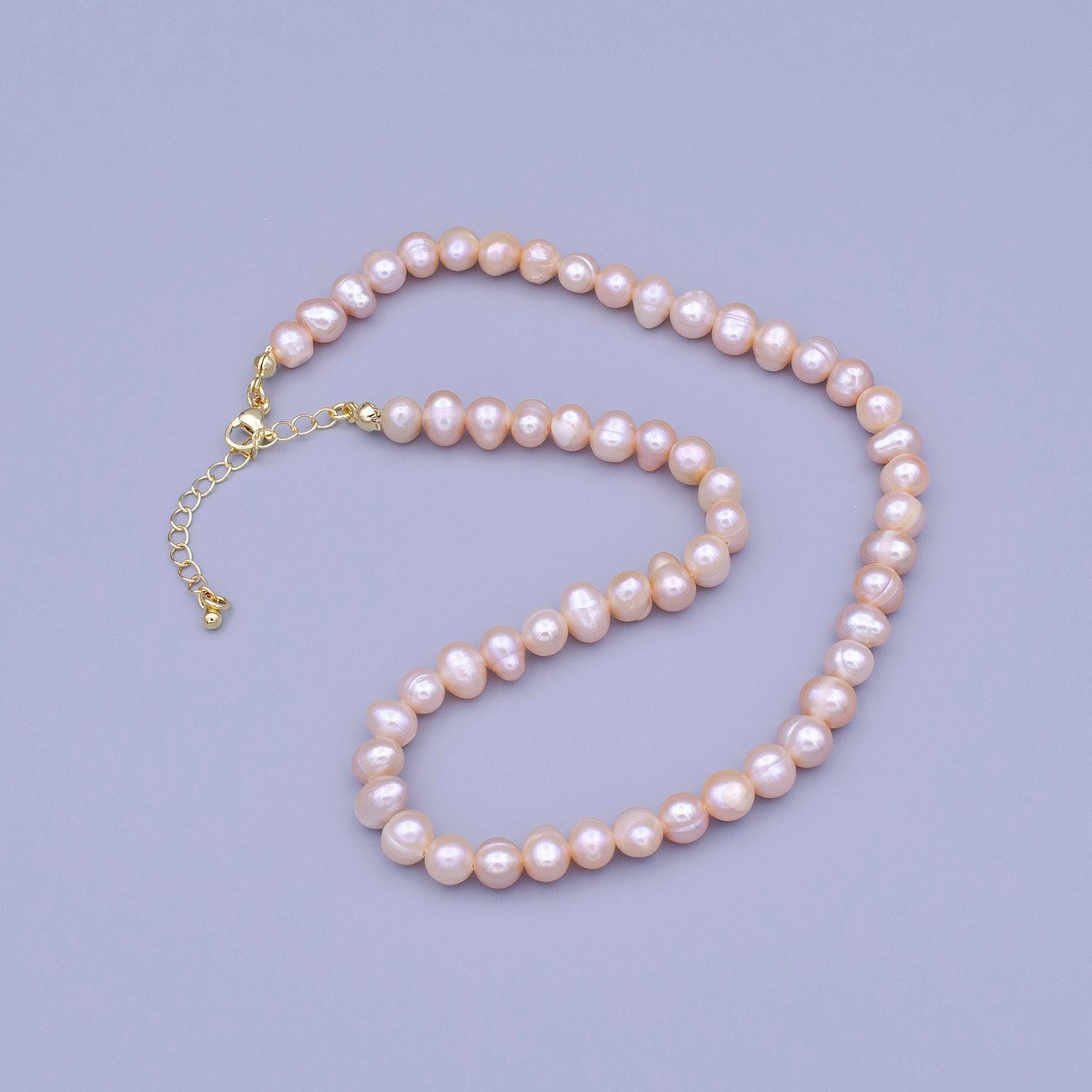 Fine Al 100% Perle Di Perle Dacqua Dolce Naturale Rosa Perle Di Riso Irregolari Gioielli Che Producono Orecchini Da Collana Bracciale Fai Da Te Da 10,1 € | DHgate - Foto 6