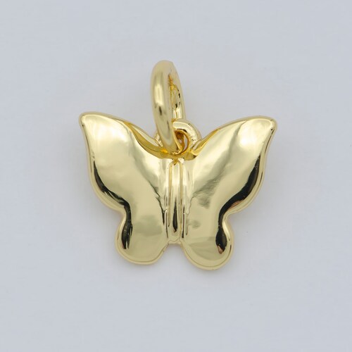 Tiny 14K Gold Filled Butterfly Pendant 
