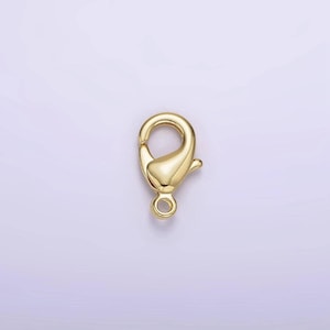 May include: Gold-toned metal lobster clasp for jewellery making. The clasp is a popular choice for necklaces, bracelets, and other jewellery projects.