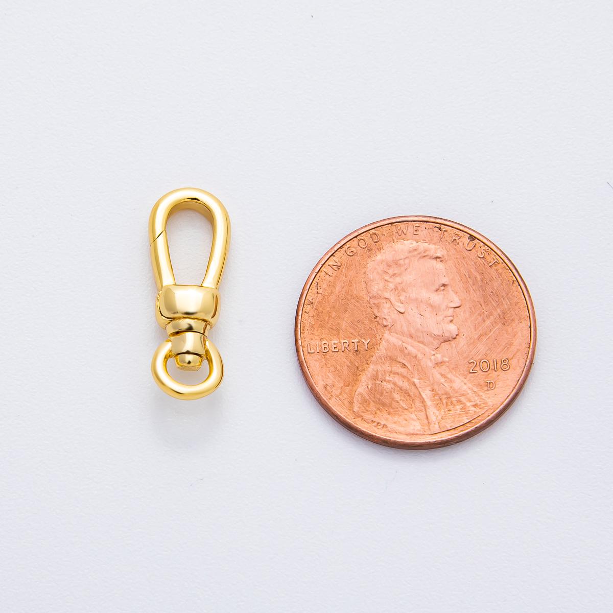 Fermoir En Or Jaune 18 Carats - Diamètre 6 Mm, Référence 551, Occasion