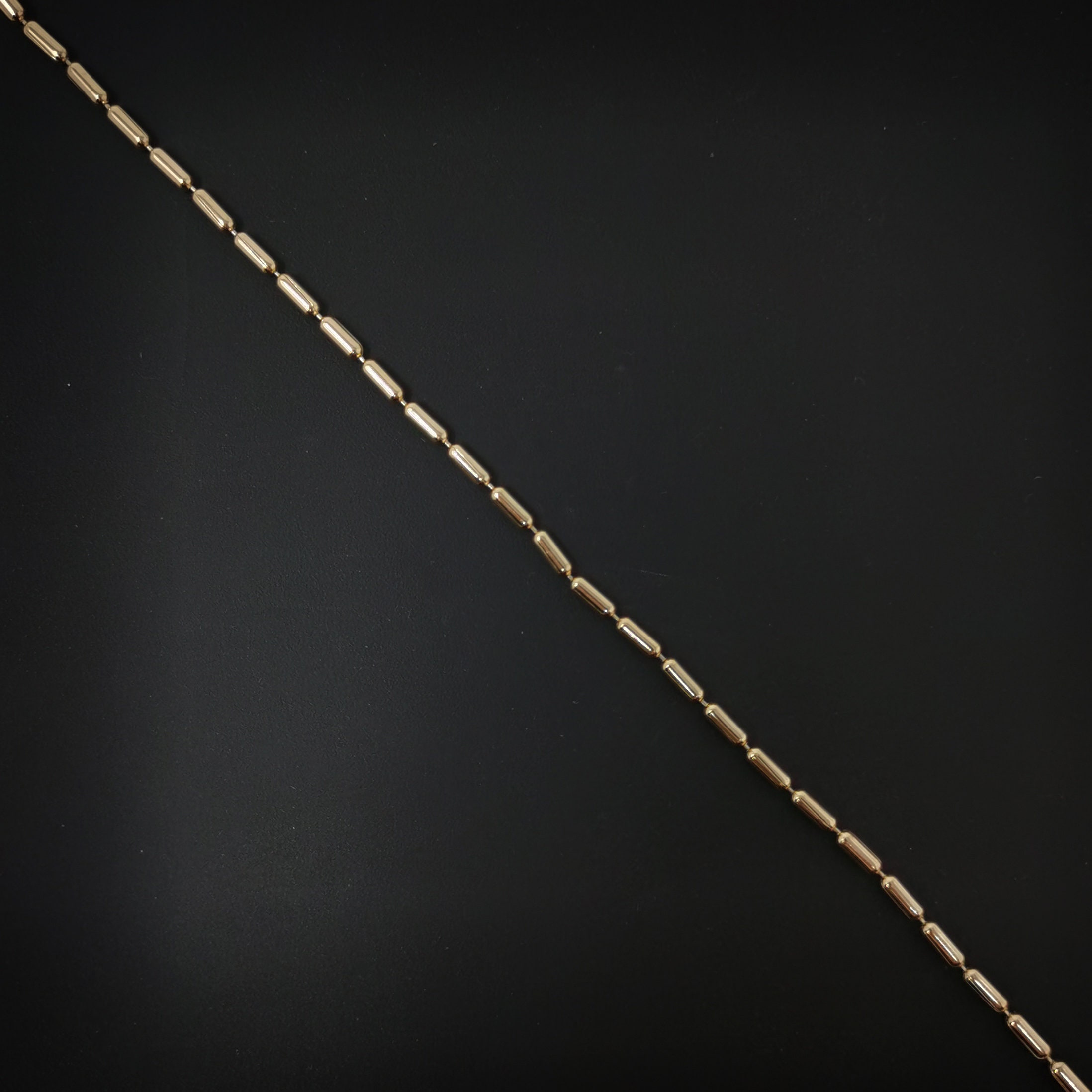 1pc 17.7'' Ready to Use Gold Sausages Link Necklace Etsy