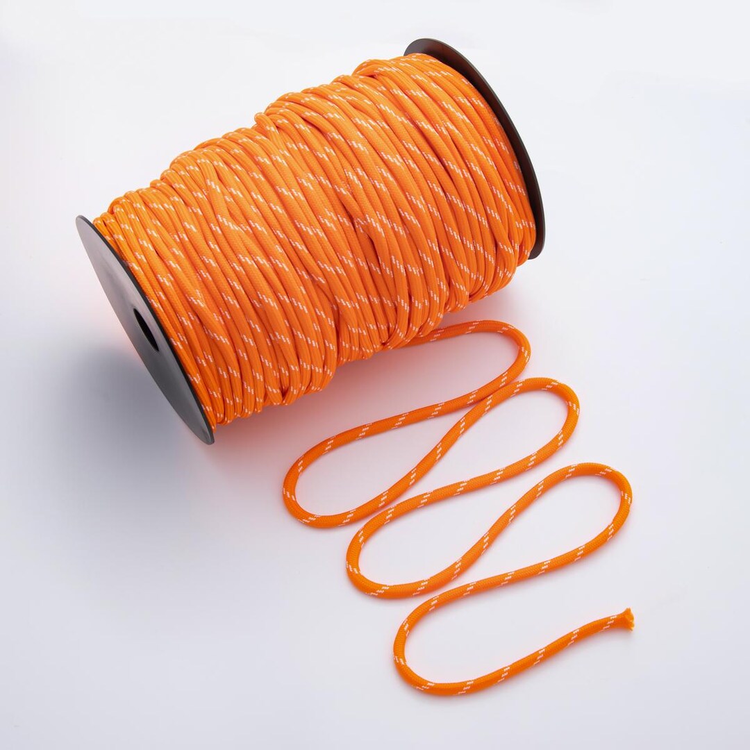 Jewelry Making Round Cords, Polyester & Spandex Cord Ropes 5mm Orange ...