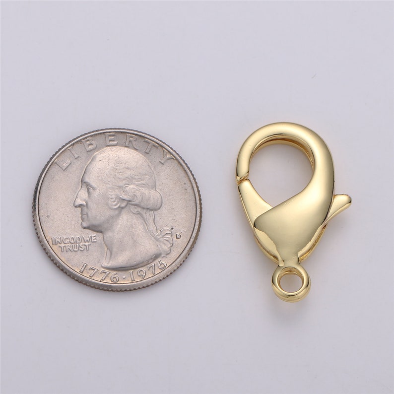 24k gold lobster clasp