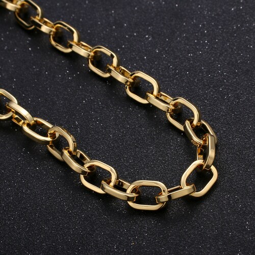 Gold Chunky Cable Chain by Yard Large Rolo Chain Wholesale Etsy
